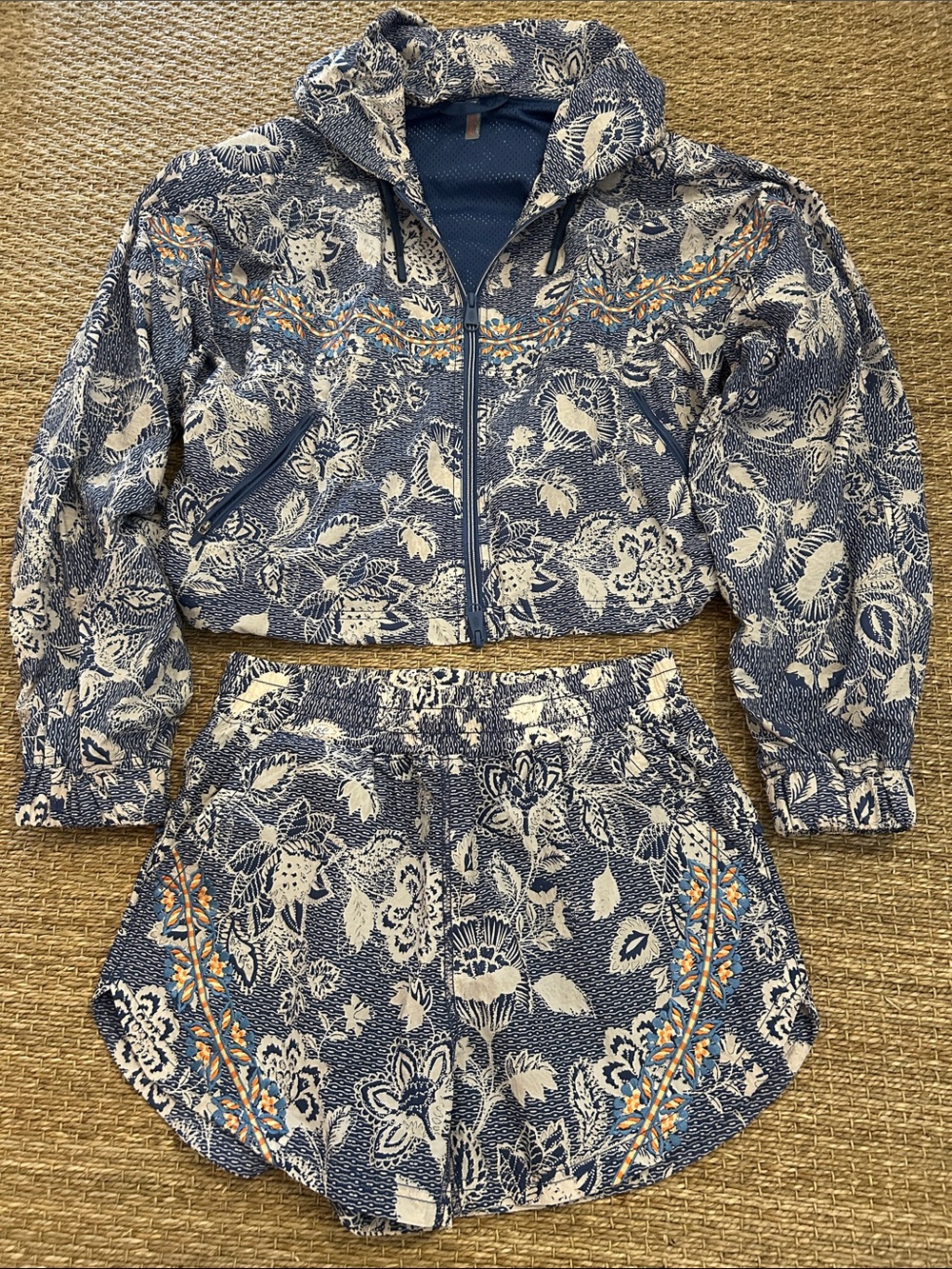 Free People Movement jacket and short set